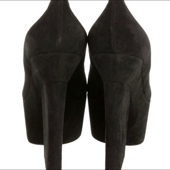 Celine suede platform pumps, NWB sz 10 - Picture 6 of 8